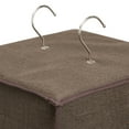 thumbnail image 5 of mDesign Large 20 Shelf Fabric Over Rod Closet Hanging Storage Unit - Dark Brown, 5 of 6