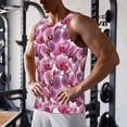 thumbnail image 5 of Logiee Orchids Flowers Print Men's Workout Tank Top,Quick Dry Workout Tank Top,Gym Muscle Tee,Fitness Bodybuilding Sleeveless T Shirt-3X-Large, 5 of 7