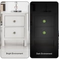 thumbnail image 3 of PhooArto Pizza and Skull Pattern 4 PCS Crystal Glass Cabinet Knobs, Drawer Kitchen Cabinets Dresser Cupboard Wardrobe Pulls Handle - Glowing in the Dark, 3 of 7