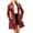C-Red91, variant on DHFJKG Leather Jackets For Women Mid Length Slim Fit Long Sleeve Turndown Collar Windbreaker With Belt Trench Coat Stylish Outerwear