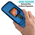 thumbnail image 2 of Case for Alcatel TCL Flip 2 Phone (2022), NakedcellPhone [Grid Texture] Slim Hard Shell Protector Cover for T408DL / TFALT408DCP - Cobalt Blue, 2 of 7