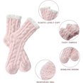 thumbnail image 3 of Socks for Women - Super Soft Warm Fluffy Socks. Winter Cozy Socks for women with Thick Coral Fleece. Candy Color Womens Slipper Socks, 3 of 5