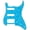 Blue Pearl, variant on Multicolor 11 Hole Electric Guitar Pickguard Scratch Plate for ST SQ Style Guitars, 3 Ply PVC, Replacement Accessory