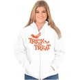 thumbnail image 4 of Happy Halloween Trick or Treat Bats Zip Up Hoodie Men's Women's Brisco Brands S, 4 of 6