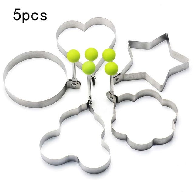 5 uds molde para huevos fritos de acero inoxidable herramientas para hornear accesorios de cocina