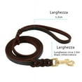thumbnail image 5 of Leather Dog Leash,Training and Walking Braided Dog Leash Suitable for Large Medium Small Dogs,7.8Foot, 5 of 6