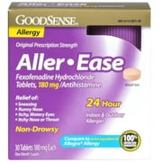 Good Sense Aller-Ease Fexofenadine Hydrochloride Tablets, 180 mg 30 ea