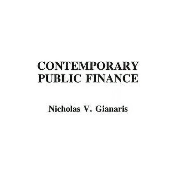 Contributions in Economics and Contemporary Public Finance, (Hardcover)