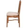 thumbnail image 4 of Chestnut Ritz Resin Chair with Beige Linen Seat by Chivari, 4 of 11