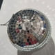 thumbnail image 3 of Wosthever Bola de discoteca colgante, lámparas redondas de cristal plateado, barra de luz de escenario musical, fiesta, boda, cumpleaños, Iluminación navideña 15cm /Plata, 3 of 6