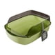 thumbnail image 5 of Caja de arena para gatos con protector de rociado alto, suministros para cama desmontable para gatos, antisalpicaduras semi Verde, 5 of 9