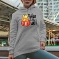 thumbnail image 2 of Give Thanks to the Lord, Thanksgiving Day Art Merch Gift, Heather Grey Hooded Sweatshirt or Hoodie, Small, 2 of 5