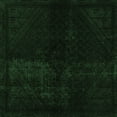 thumbnail image 1 of Ahgly Company Indoor Square Abstract Emerald Green Modern Area Rugs, 5' Square, 1 of 4