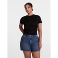 thumbnail image 2 of Scenario Women's Rib Tee with Short Sleeves, Sizes XS-XXXL, 2 of 6