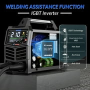 GZ GUOZHI 210A Stick Welder, Smart LED Welder Machine, 110V/220V High-Power ARC Welder Tools,Compatible with All Welding Rods