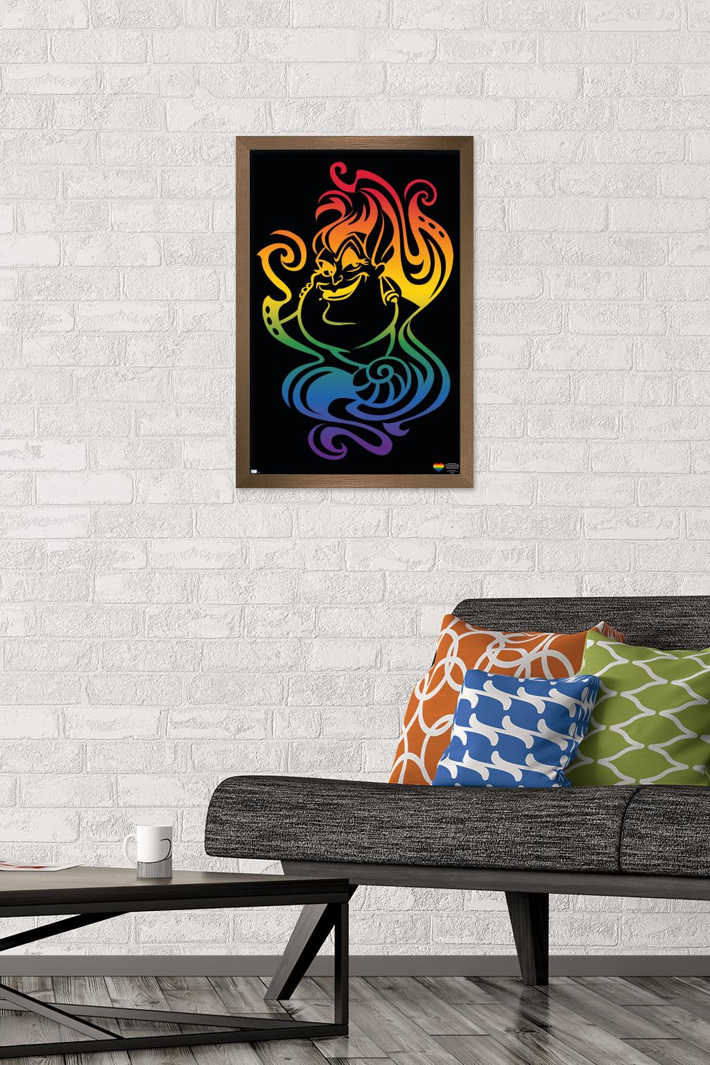 Disney Villains - Ursula Pride Wall Poster, 14.725" x 22.375" Framed