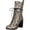 Grey Multi, variant on Dolce Vita Womens Ayleen Leather Block Heel Mid-Calf Boots Black 6 Medium (B,M)