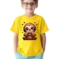 thumbnail image 2 of T-shirt Banane pour Filles Haut Chandails Enfant Imprimé Sport Décontracté Confortable Col Rond Manches Courtes T-Shirt pour Enfants, 2 of 4