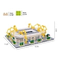 thumbnail image 6 of HI-REEKE Architectural Micro Mini Building Set Dortmund Soccer Stadium Building Toy for Adult Yellow, 6 of 6