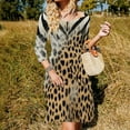thumbnail image 3 of Wild Animal Skin Patterns Blend Womens Summer Dress Tie Back A Line Flare Dress, 3 of 9
