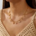 thumbnail image 3 of NICKSUN Vintage Gold Ocean Charm Choker Necklace, Boho Beach Vacation Dainty Paperclip Chain with Starfish, Seashell, Seahorse & Marine Animal Pendants, Elegant Coastal Statement Jewelry, 3 of 7