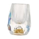 thumbnail image 1 of Vaso de chupito de cristal, vaso de licor blanco, vaso de licor estilo chino con lámina de oro Gotitas de agua, 1 of 9