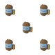 thumbnail image 1 of Inteprter 50g hilo de tejer DIY cálido mujer cárdigan bufanda ganchillo hilo de felpa tejido a mano para gorro accesorio de costura No.17 5Conjunto, 1 of 6