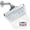 sliver, variant on 6" Filter Shower Head with High Pressure Rain Showerhead, Adjustable Brass Ball Joint, Touch-Clean Nozzles, Anti-Clog (ABS, G1/2")