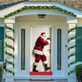 thumbnail image 2 of Christmas Door Curtain, Holiday Scene Printed Polyester Hanging Decor for Indoor Outdoor Entryway(B), 2 of 6