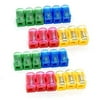 Wtcynla 96 Pieces Colorful Plastic Pencil Sharpener Plastic Manual Pencil Sharpener with Cap Bulk Set Plastic Manual Pencil Sharpener Mini Handheld Sharpener with Lid for School Classroom