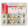 thumbnail image 6 of Kwikset 242 Tylo Keyed Entry Knob And Sgl Cyl Deadbolt Project Pack in PB, 6 of 8