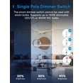 thumbnail image 3 of Interruptor regulador inteligente Meross MSS560, paquete de 4 unidades, WiFi, Apple HomeKit, 3 of 8