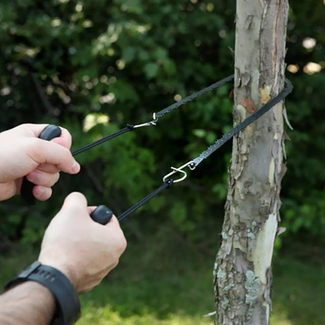 Cadena Manual de Bolsillo de Alambre de Acero Shamjiam para Acampar