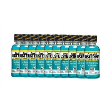 Cool Mint Listerine Antiseptic Mouthwash 3.2oz (Pack of 10)