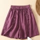 thumbnail image 4 of Puntoco pantalones cortos de verano para mujer, moda 2024, pantalones cortos informales sueltos y cómodos de algodón liso con bolsillos para mujer, 4 of 7