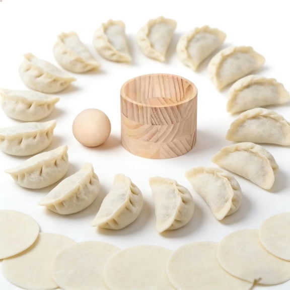 Wood Dumpling Maker, Wooden Dumpling Maker, Portable Dumplings Wrappers Maker and Press Dumplings Skin Machine (1pcs)