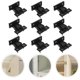 thumbnail image 1 of KAKOWELY 10Ud Clips De Conexión Rápida Para Muebles Y Gabinetes En Plástico Negro, 1 of 8