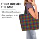 thumbnail image 2 of Disketp Rainbow Houndstooth Bolsa Tote Estampada para Mujer, Bolso de Hombro y de Mano para Compras y Viajes, 2 of 8