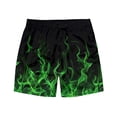 thumbnail image 4 of Yaoyar Mens Summer Classic Fit Walking Hiking Shorts Casual Homewear Flame Printing Funny Printed Trousers Beach Sports Shorts Fast-Drying Shorts, 4 of 8