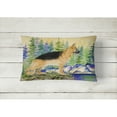 thumbnail image 2 of Carolines Treasures SS8129PW1216 German Shepherd Decorative Canvas Fabric Pillow, Large, Multicolor, 2 of 3