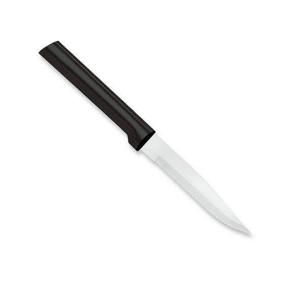 Rada Cutlery Serrated Steak Knife, Stainless Steel Knives for Effortlessly Cutting Meat, with Durable Resin Handle