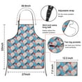 thumbnail image 3 of Blue Red Checkered Pattern Apron-Garden Aprons for Women with Pockets-Cotton Linen Waterproof Kitchen Cooking Gardening Aprons Adjustable for Kitchen,Cooking,BBQ and Salon 33x27 Inch, 3 of 7