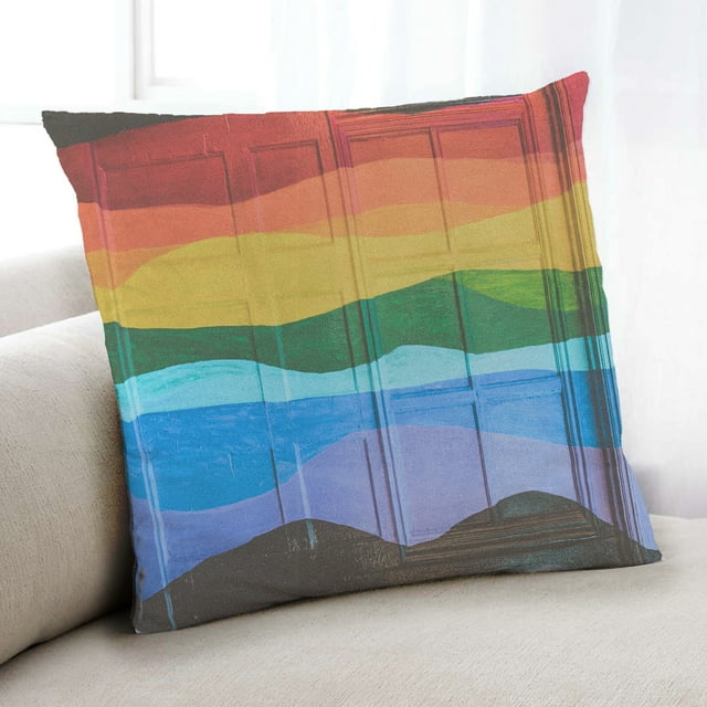 Ahgly Company Abstract Paint Splatter Coussin Intérieur, 18 Pouces par 18 Pouces