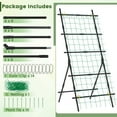 thumbnail image 6 of Resenkos 74 Inch Tall Garden Trellis for Flower Vine Vegetable Fruit Pea-Black, 6 of 8