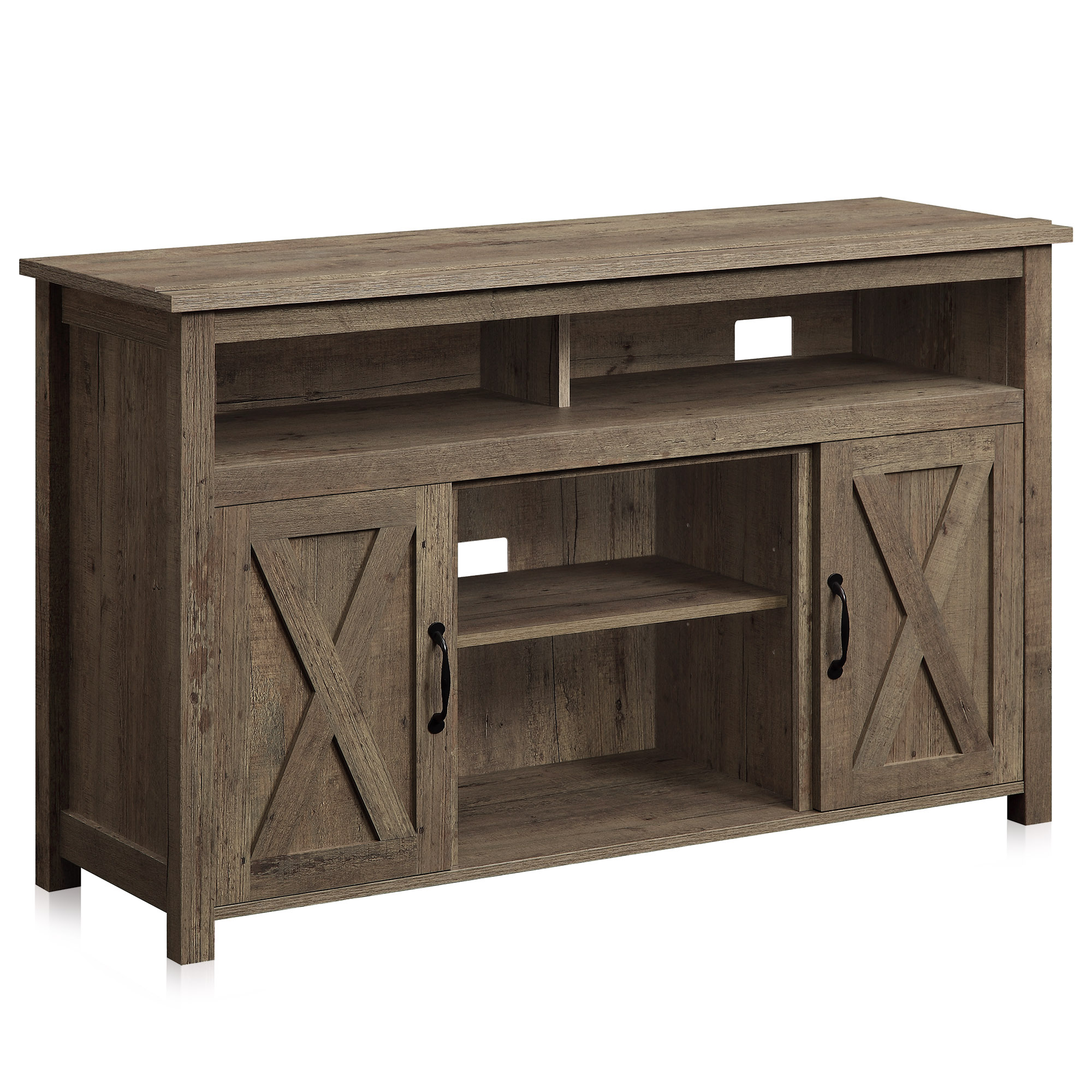 BELLEZE TV Stand Media Entertainment Center Console - Corin (Wood)