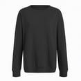 thumbnail image 6 of Towmus Casual Womens Sweatshirts Crewneck Long Sleeve Solid Tunic Tops Oversized Pullover Solid Sweatshirt for Women, 6 of 6
