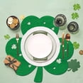 thumbnail image 4 of Fzsteel St. Patrick's Day Felt Placemats Set of 4 with Irish Shamrock and Harp Motifs Waterproof Easy Clean for Festive Table Decor and Cozy Dining Gatherings, 4 of 5