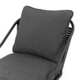 thumbnail image 6 of Patio Festival Fabric 3-Piece Outdoor Bistro Set in Gray & Black, 6 of 10