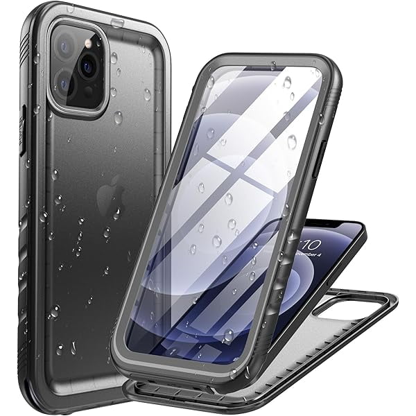 wonima11 Cozycase Compatible with iPhone 12 Pro Max Case Waterproof, Built-in Screen Protector, Full Body Protective Cover, Shockproof Waterproof Case for iPhone 12 Pro Max 6.7 inch 2020 (Black)