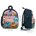 thumbnail image 5 of Amazing World of Gumball Backpacks Lightweight Casual Bookbags Travel Daypack Bookbags, 5 of 6
